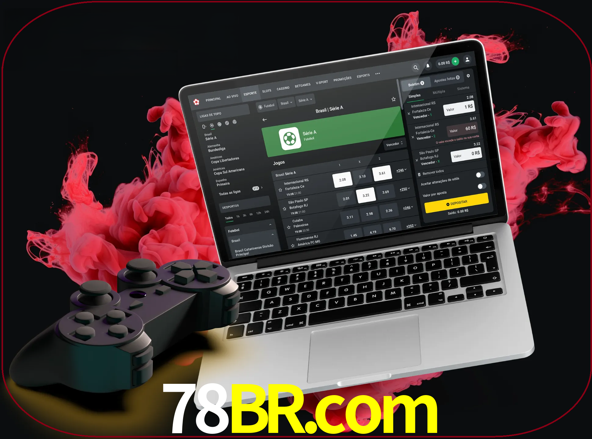 Visite a secção especial de jogos de vídeo em 78br para descobrir em que jogos pode apostar e ganhar muito dinheiro.