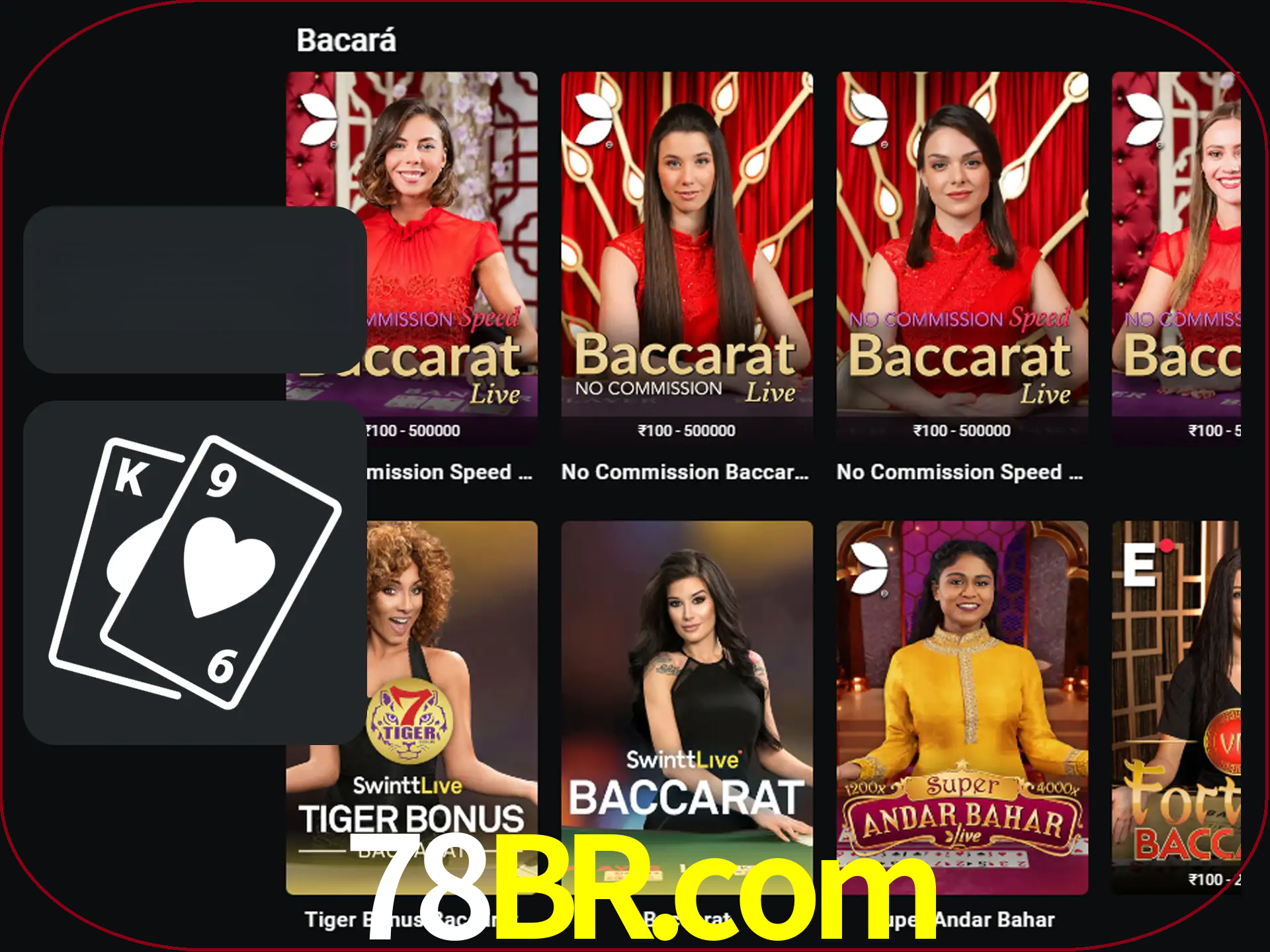 Ganhe muito dinheiro jogando jogos de bacará.